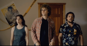 Scene from upcoming film Mosaic featuring Finn Franti and actors